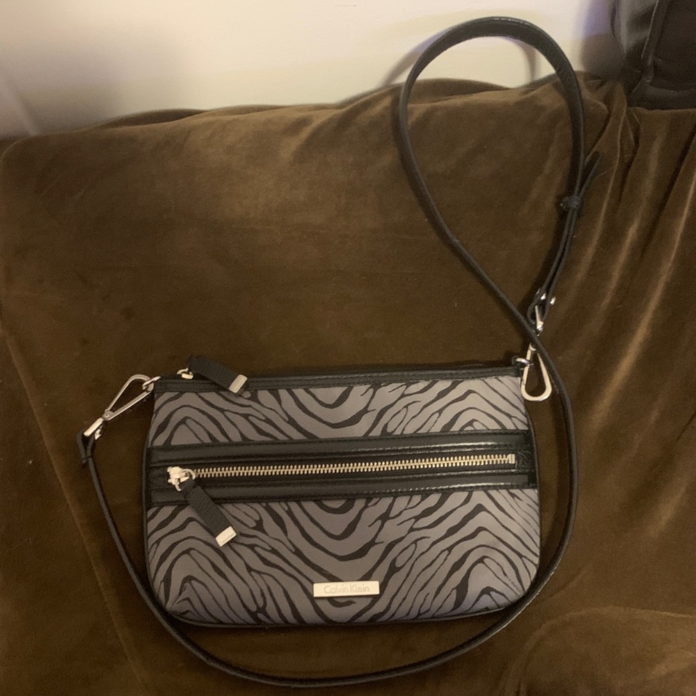 Calvin Klein Zebra Print Crossbody Bag